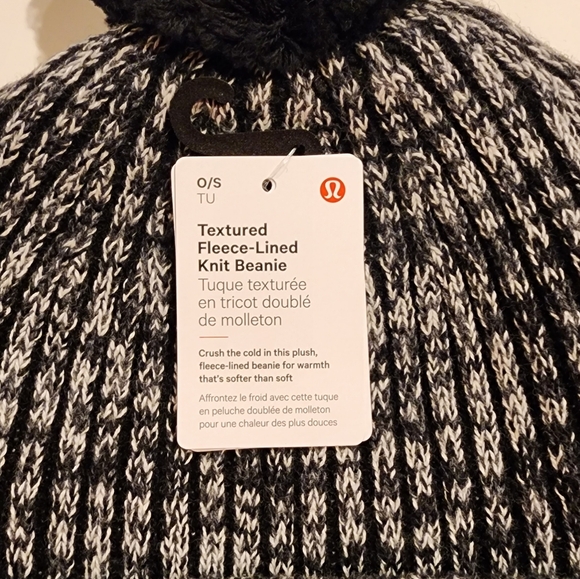 Lululemon Women's Textured Fleece-Lined Knit Beanie NWT - Picture 3 of 4
